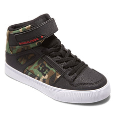 Pure High Elastic Lace High-Top Shoes - Black Camo | DC Shoes
