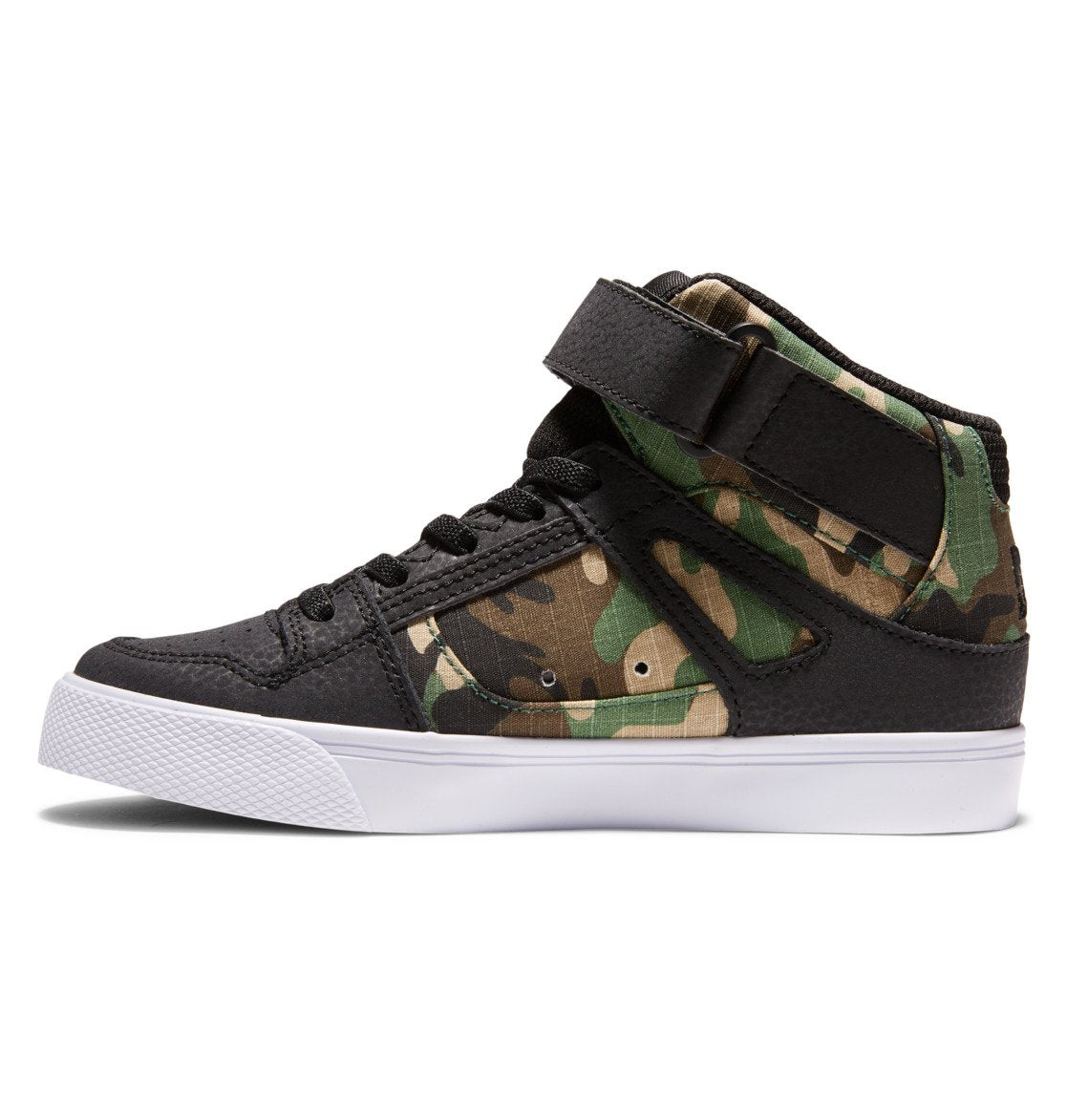 Pure High Elastic Lace High-Top Shoes - Black Camo | DC Shoes