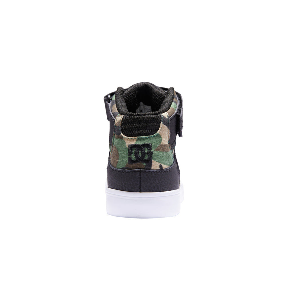 Pure High Elastic Lace High-Top Shoes - Black Camo | DC Shoes