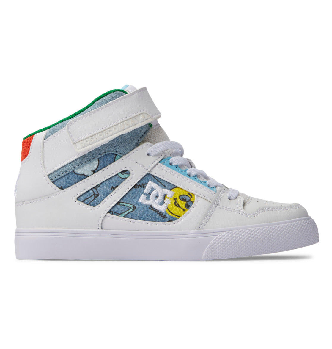 Pure High Elastic Lace High-Top Shoes - Heather Dark Denim | DC Shoes