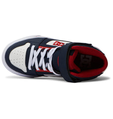 Pure High Elastic Lace High-Top Shoes - Dc Navy/Ath Red | DC Shoes