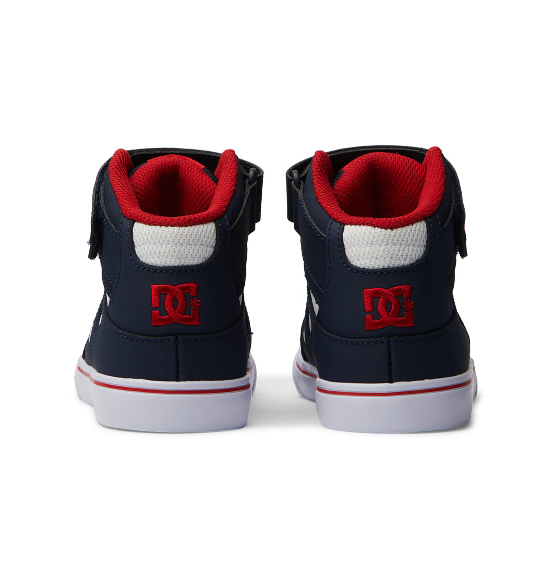 Pure High Elastic Lace High-Top Shoes - Dc Navy/Ath Red | DC Shoes