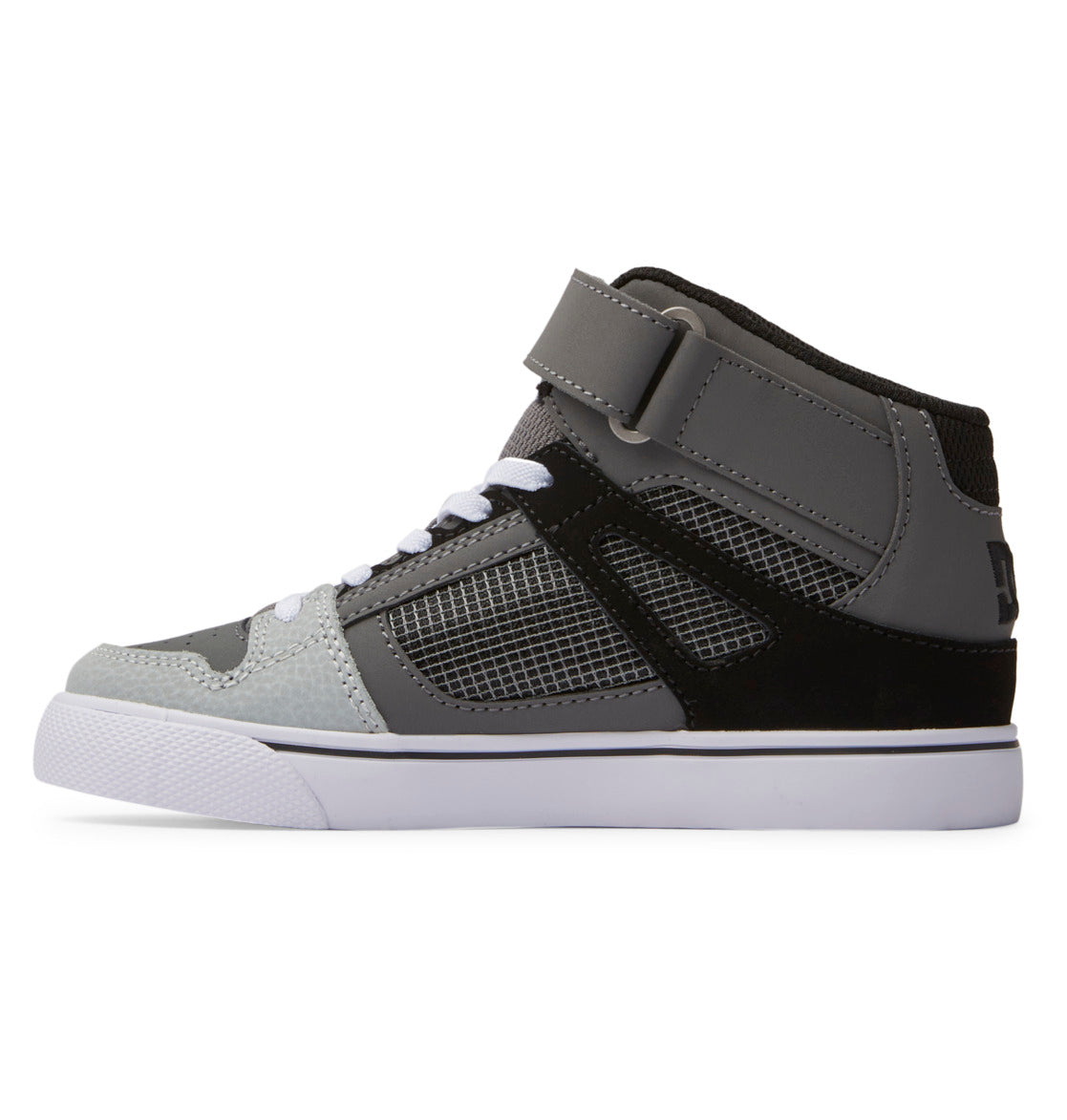 Pure High Elastic Lace High-Top Shoes - Red/Heather Grey | DC Shoes