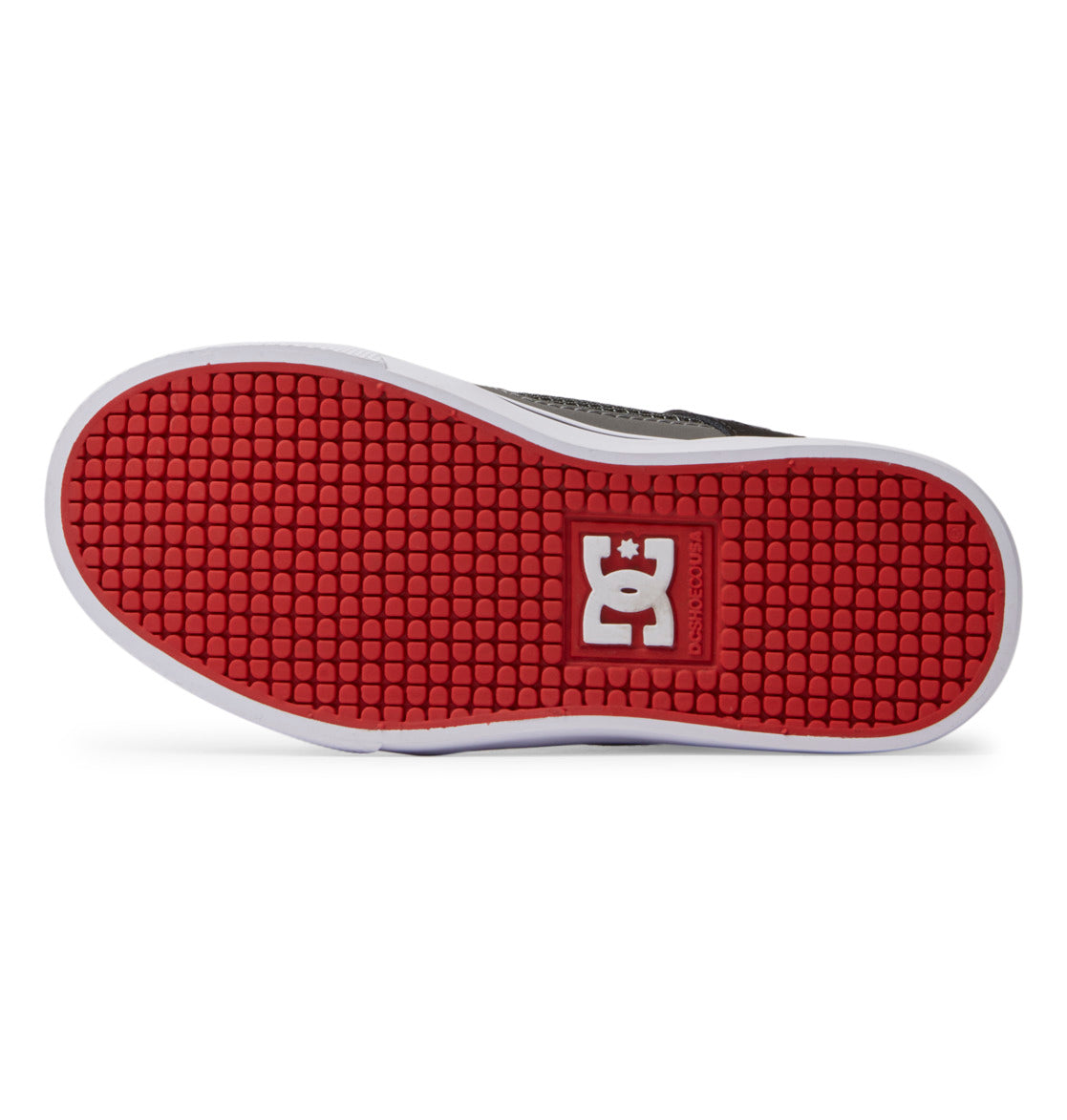 Pure High Elastic Lace High-Top Shoes - Red/Heather Grey | DC Shoes