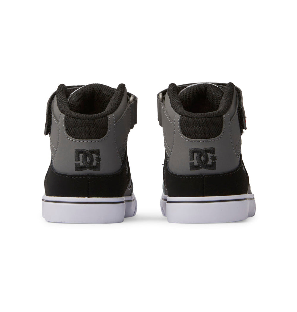 Pure High Elastic Lace High-Top Shoes - Red/Heather Grey | DC Shoes
