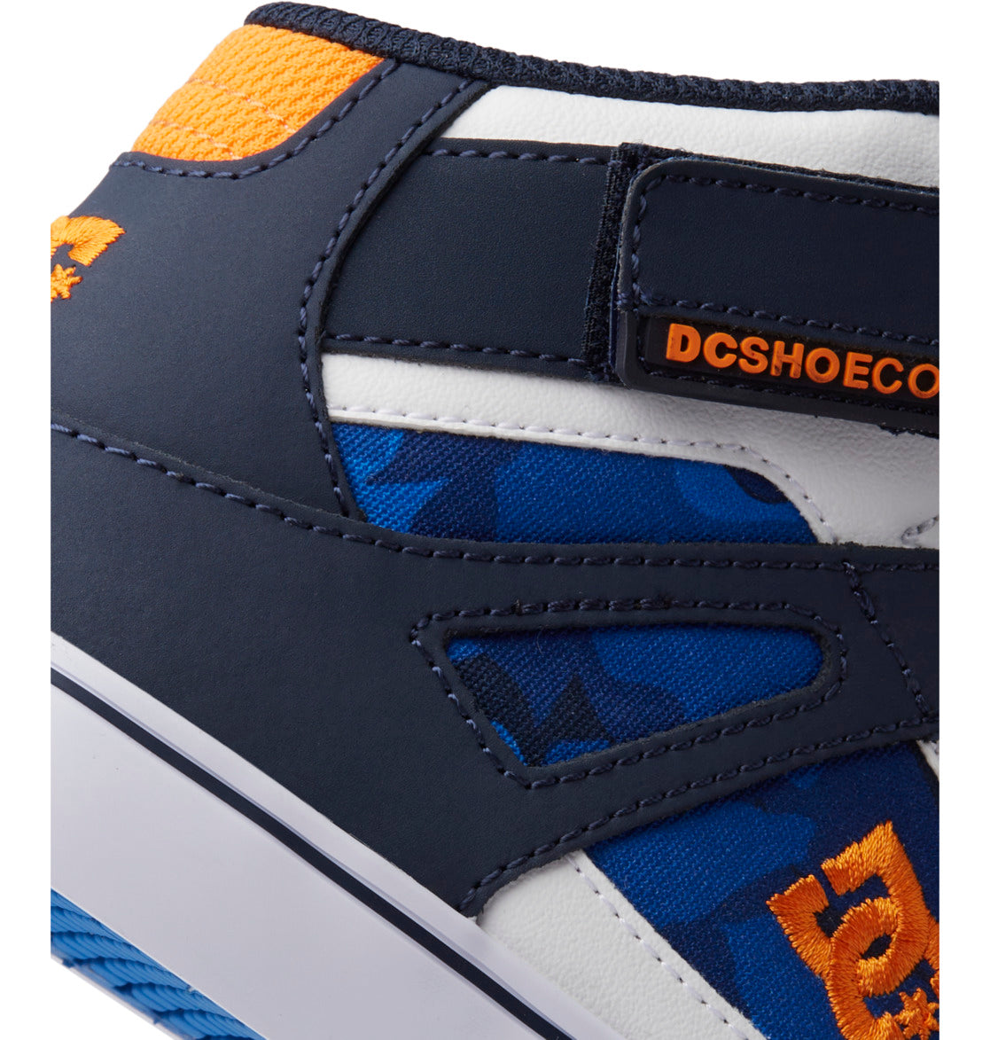 Pure High Elastic Lace High-Top Shoes - Shady Blue/Orange | DC Shoes