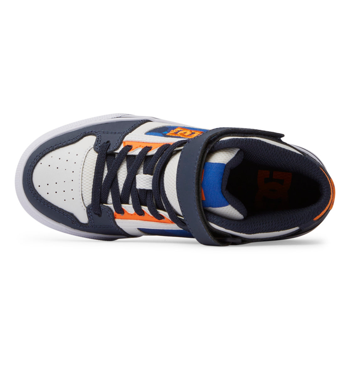 Pure High Elastic Lace High-Top Shoes - Shady Blue/Orange | DC Shoes