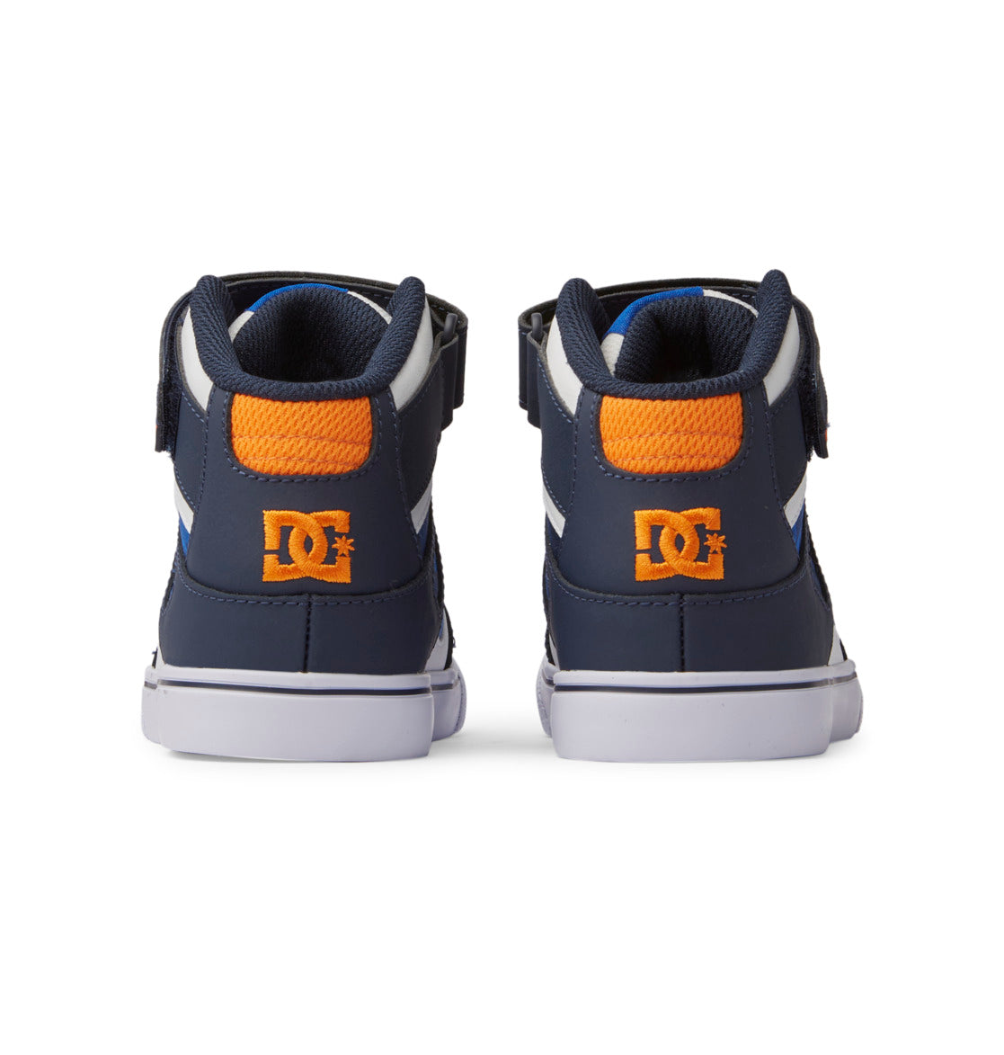Pure High Elastic Lace High-Top Shoes - Shady Blue/Orange | DC Shoes