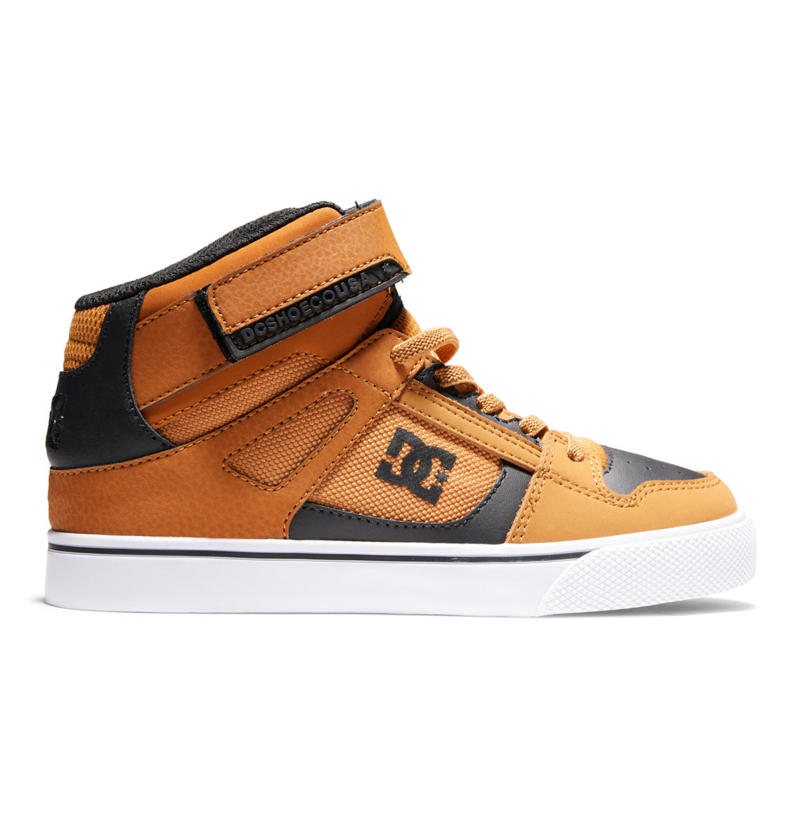 Pure High Elastic Lace High-Top Shoes - Wheat/Black | DC Shoes