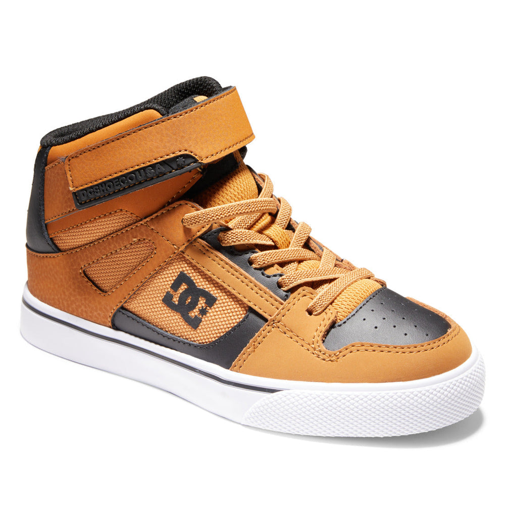 Pure High Elastic Lace High-Top Shoes - Wheat/Black | DC Shoes