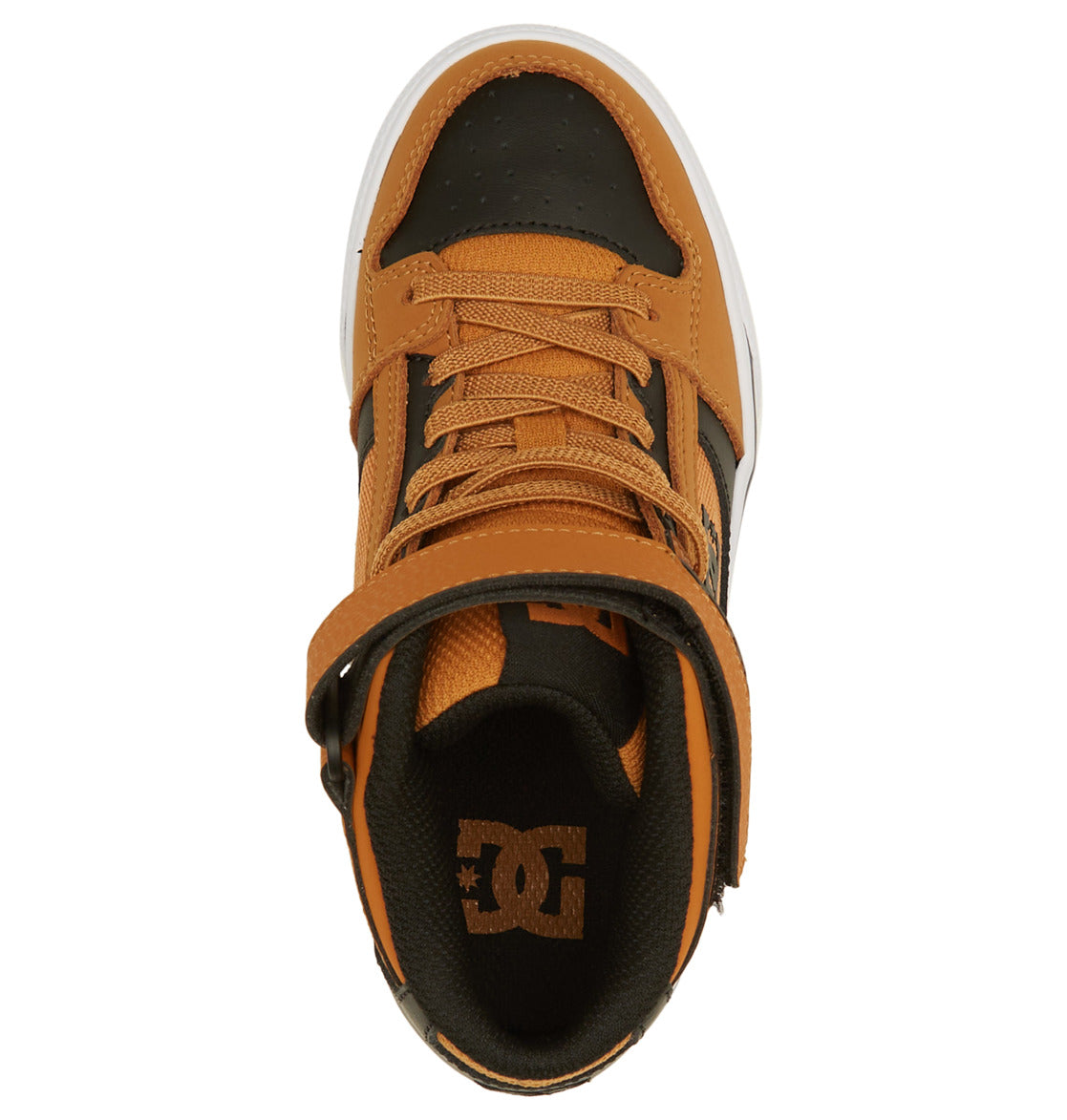 Pure High Elastic Lace High-Top Shoes - Wheat/Black | DC Shoes