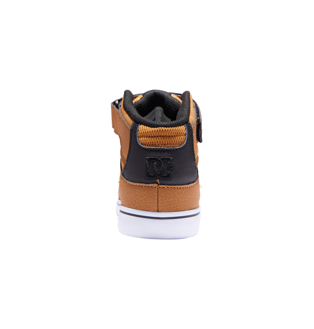 Pure High Elastic Lace High-Top Shoes - Wheat/Black | DC Shoes