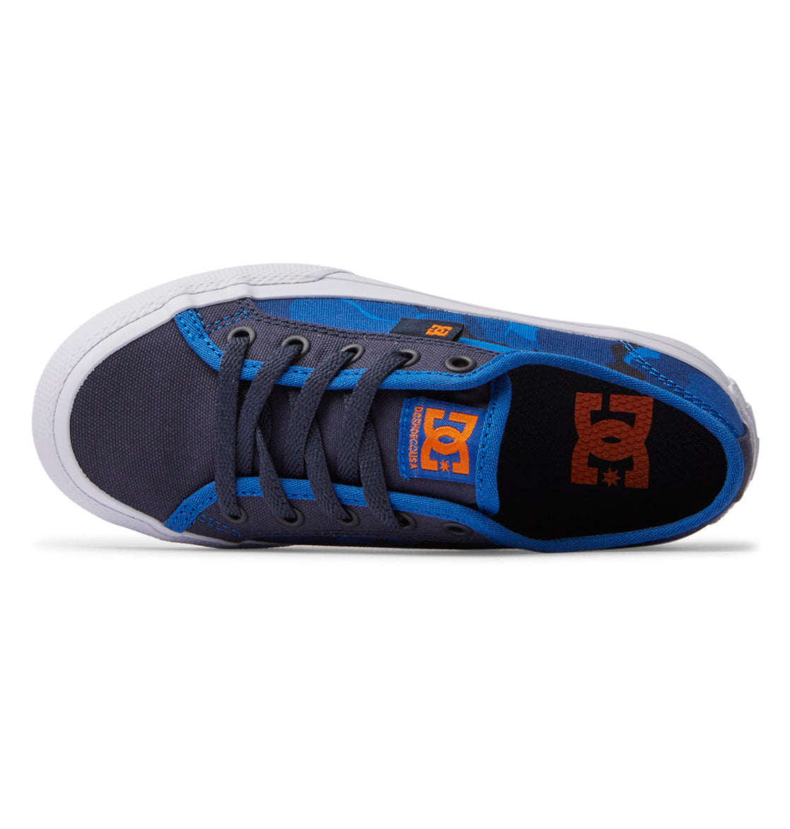 Manual Shoes - Shady Blue/Orange | DC Shoes