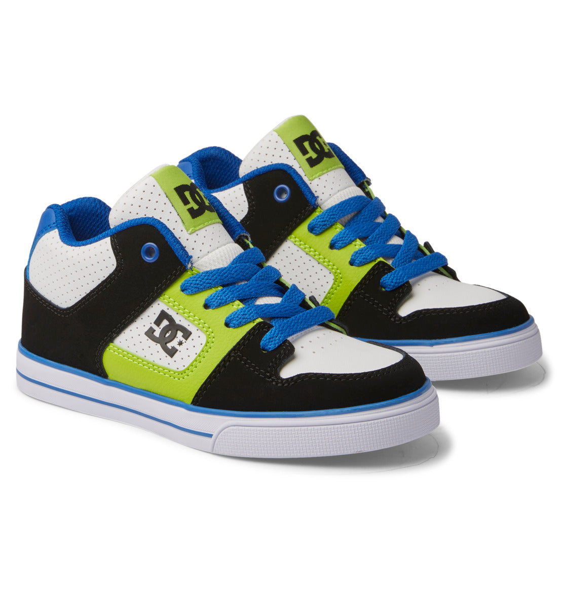 Pure MID Mid-Top Shoes - Black/Blue/Green | DC Shoes