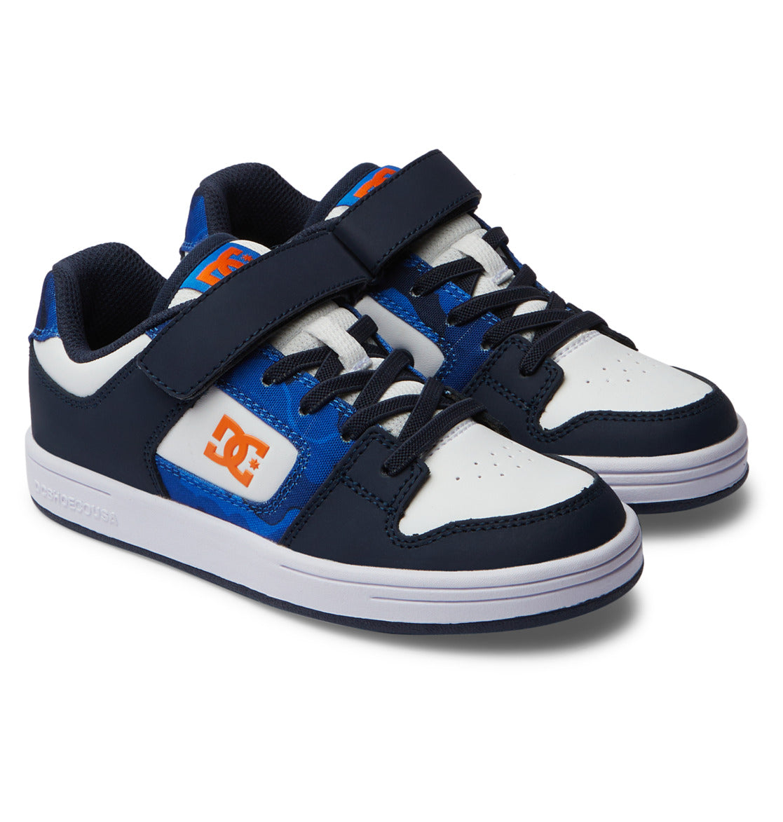 Manteca 4 Elastic Lace Shoes - Shady Blue/Orange | DC Shoes
