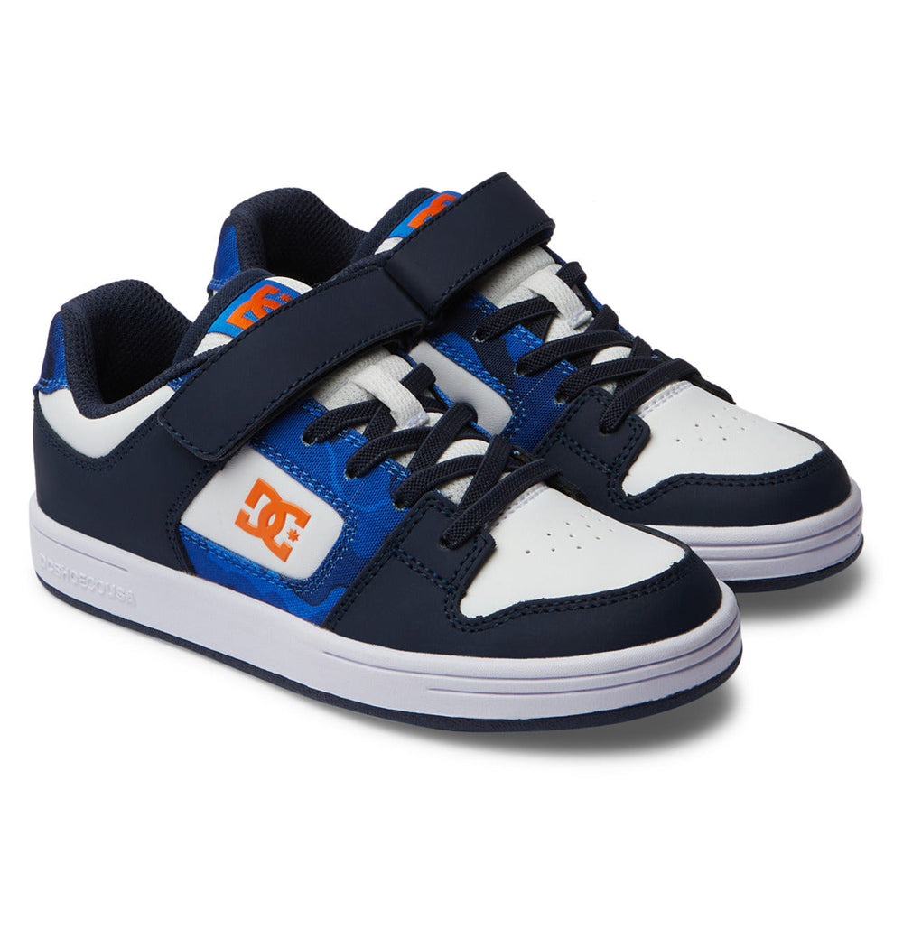 Manteca 4 Elastic Lace Shoes - Shady Blue/Orange | DC Shoes