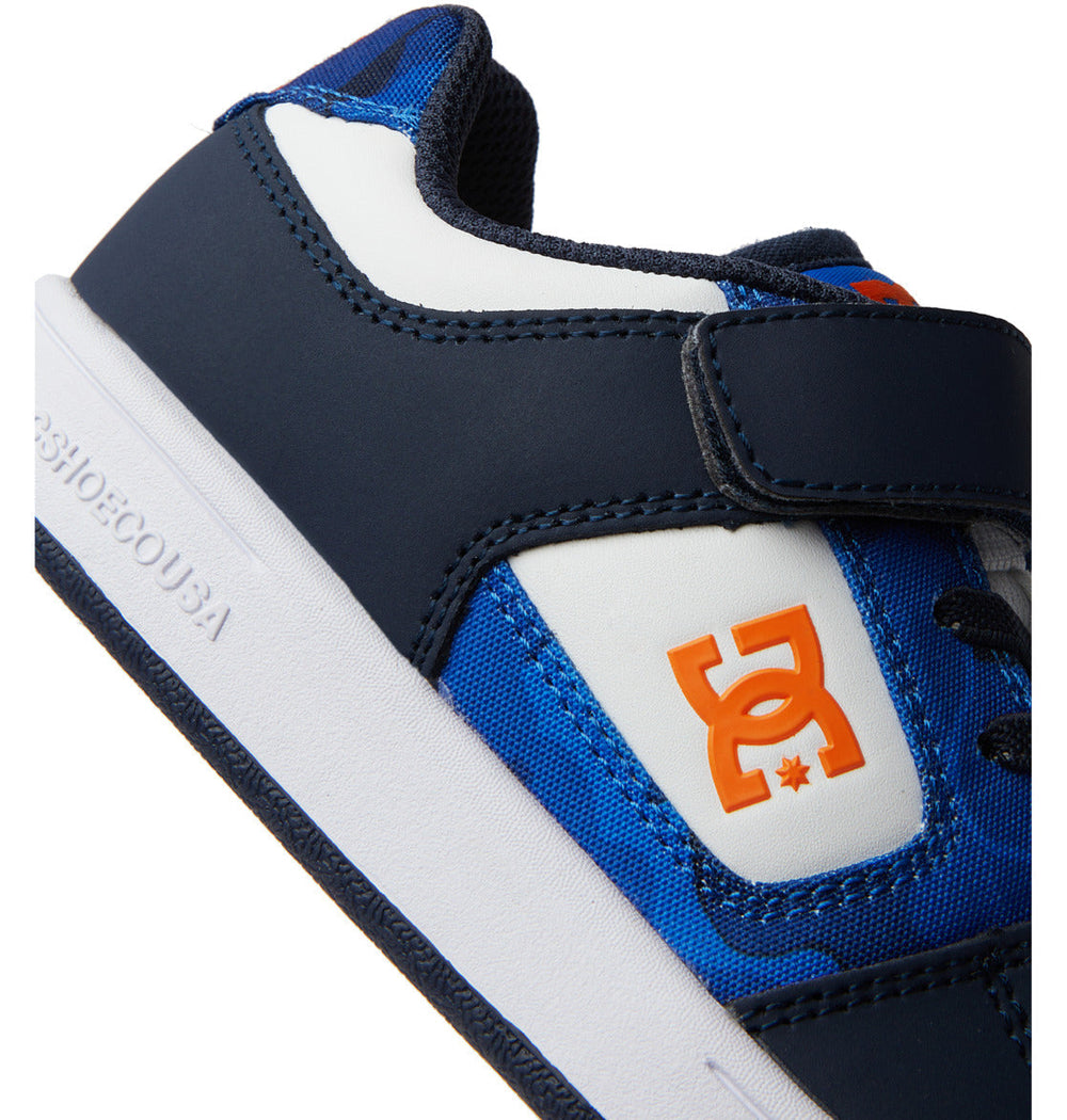 Manteca 4 Elastic Lace Shoes - Shady Blue/Orange | DC Shoes