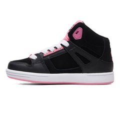 Pure High-Top Shoes - Black/Pink | DC Shoes