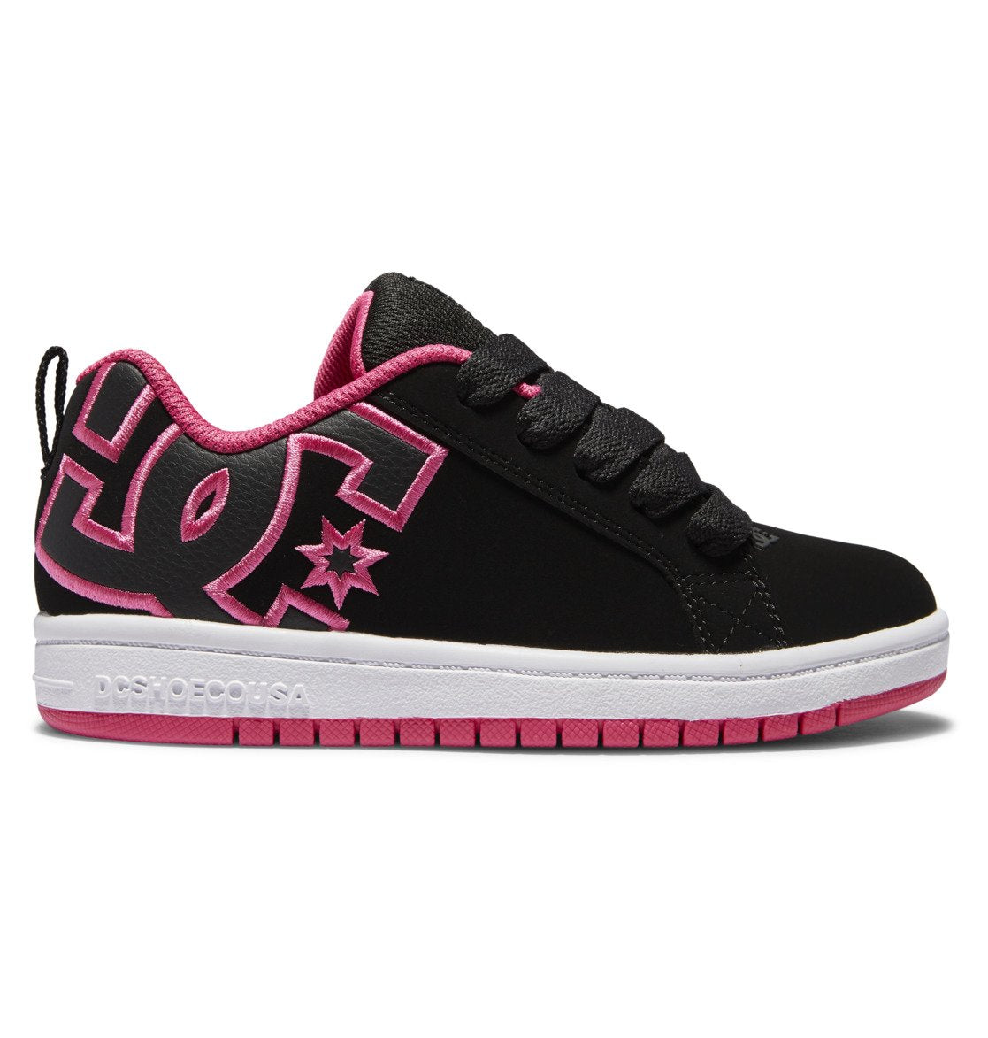 Court Graffik Shoes - Black/Pink Stencil | DC Shoes