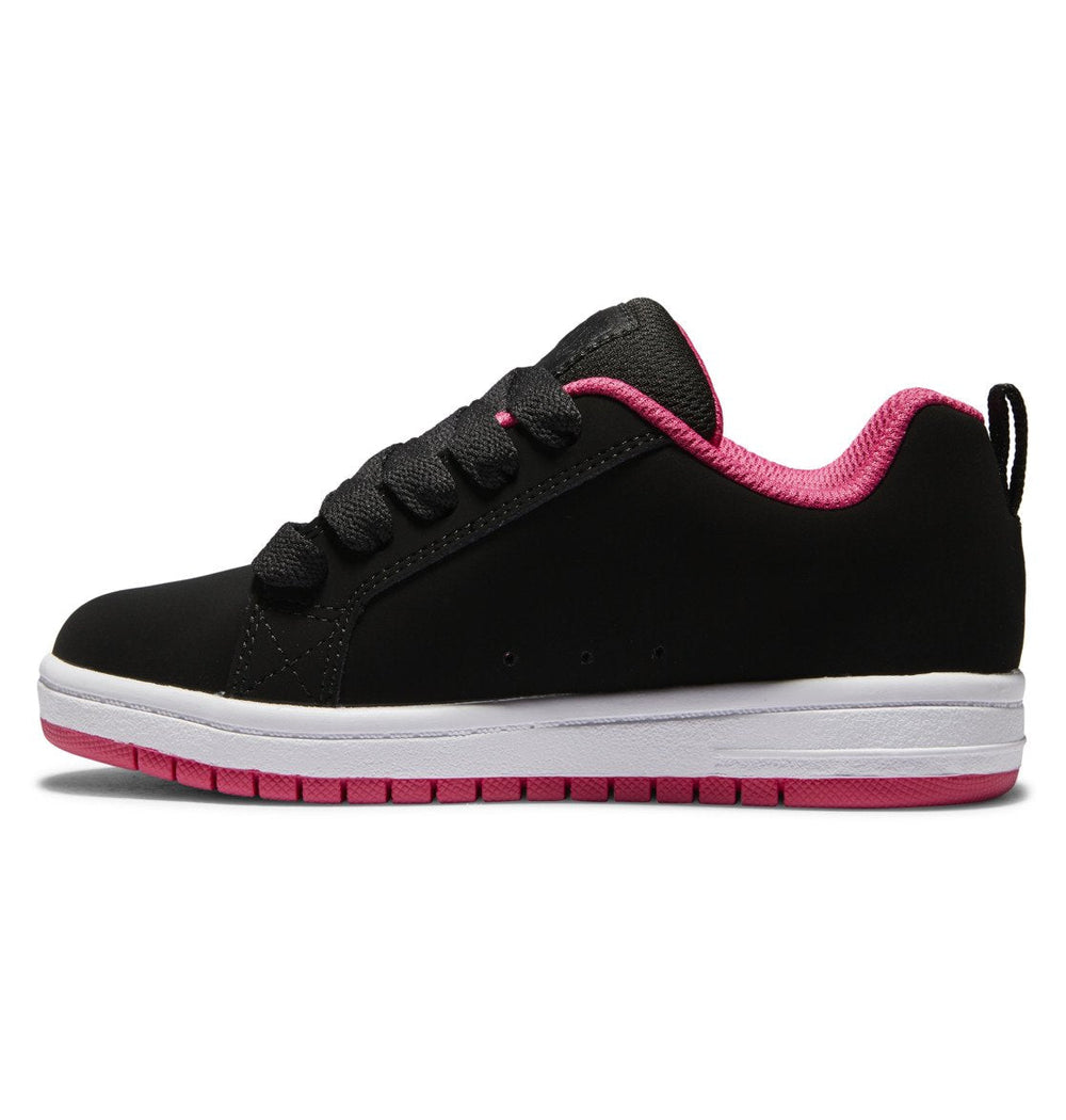Court Graffik Shoes - Black/Pink Stencil | DC Shoes