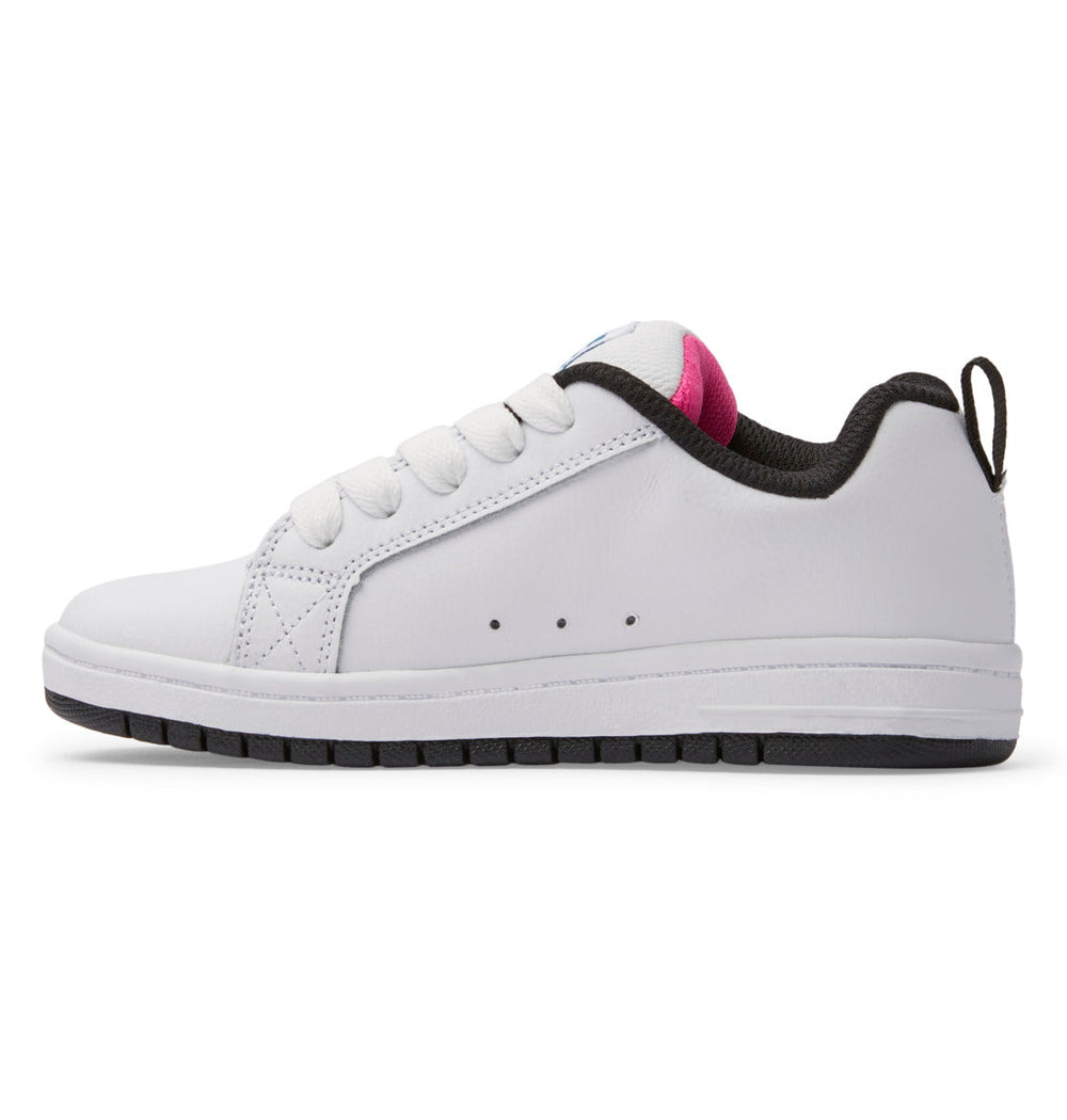 Graffiti Print Court Graffik Shoes - Bright Rose | DC Shoes