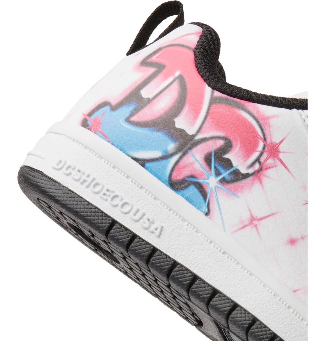 Graffiti Print Court Graffik Shoes - Bright Rose | DC Shoes