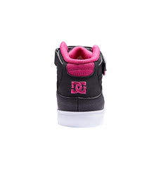 Pure High Elastic Lace High-Top Shoes - Black/Pink/Black | DC Shoes