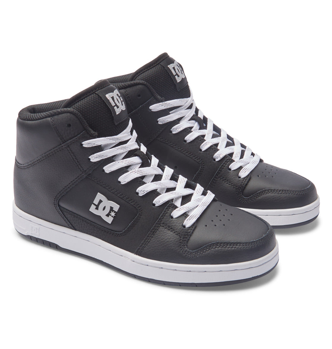Manteca 4 Hi High-Top Shoes - Black/Silver | DC Shoes