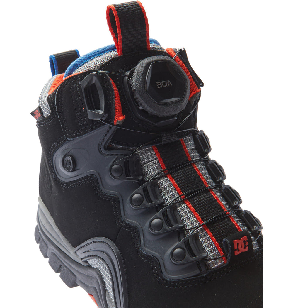Navigator LX Water Resistant Winter Boots - Black/Grey/Red | DC Shoes