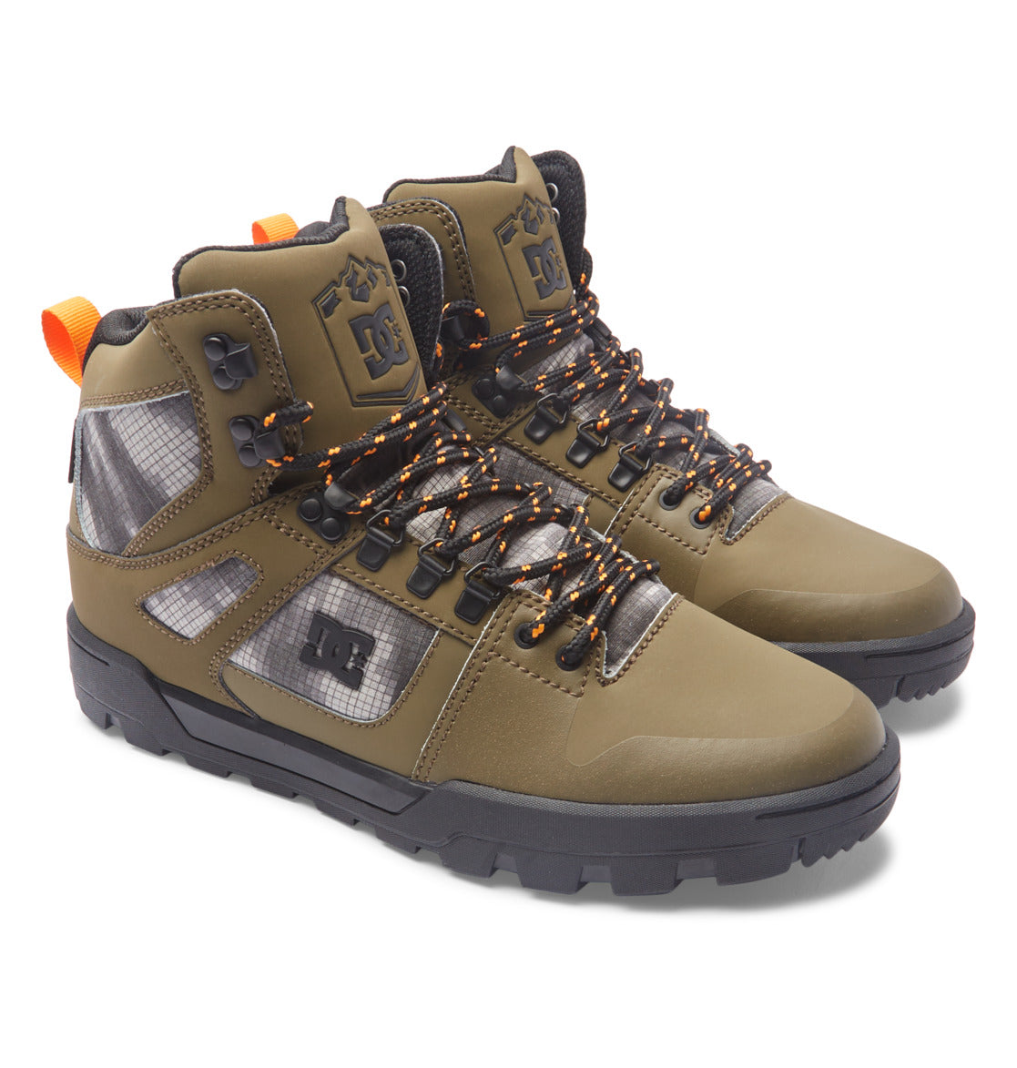 Pure High-Top Water-Resistant Winter Boots - Olive/Black | DC Shoes