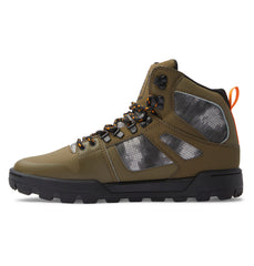 Pure High-Top Water-Resistant Winter Boots - Olive/Black | DC Shoes