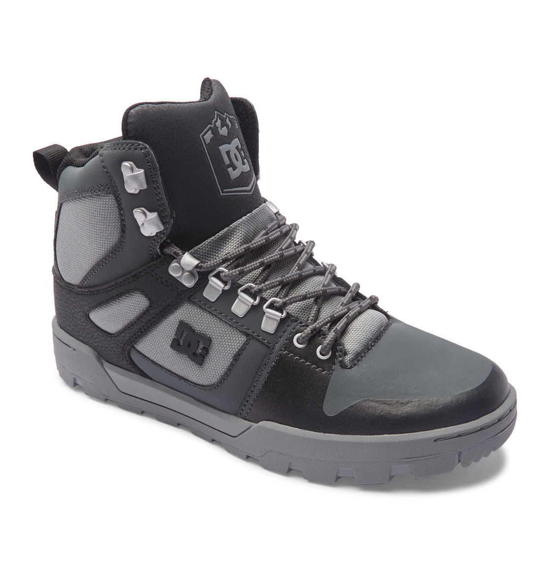 Pure High-Top Water-Resistant Winter Boots - Black/Grey/Black | DC Shoes