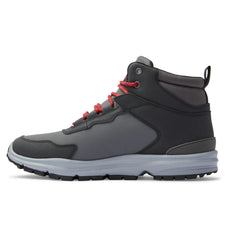 Mutiny Water-Resistant Boots - Grey/Black/Red | DC Shoes