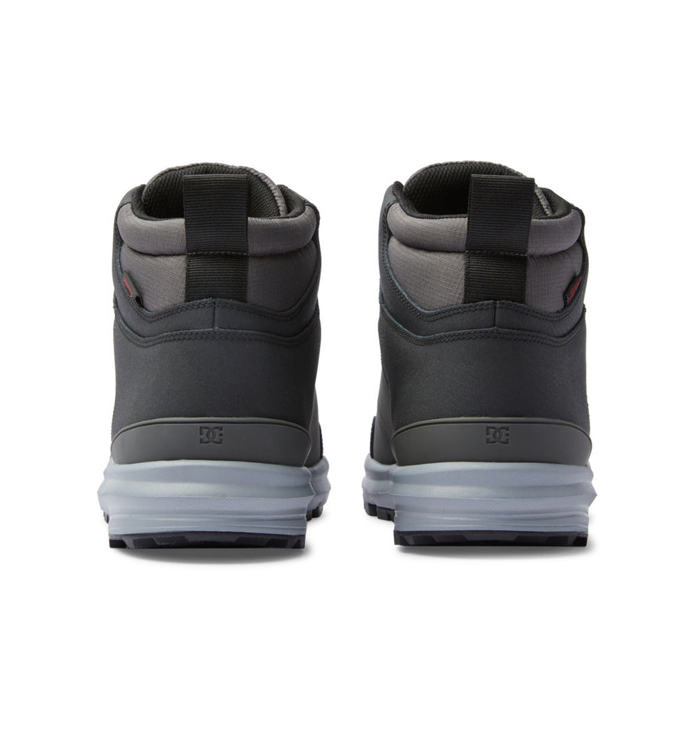 Mutiny Water-Resistant Boots - Grey/Black/Red | DC Shoes