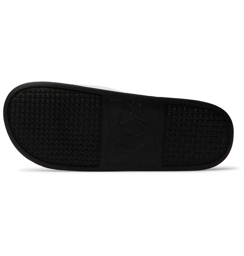 DC Slides - Black/Stencil | DC Shoes