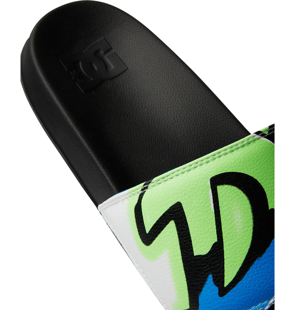 DC Slides - Black/Stencil | DC Shoes