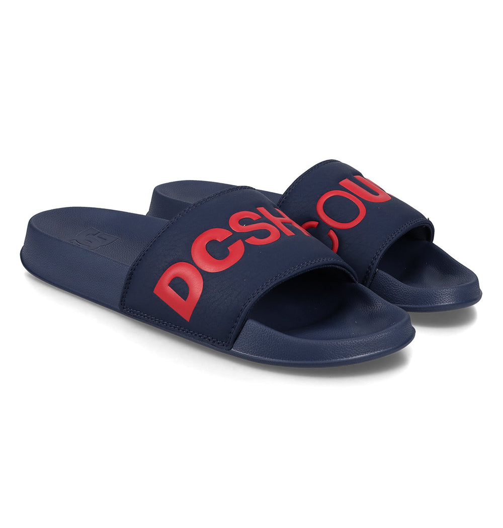 DC Slides - Navy/Red | DC Shoes