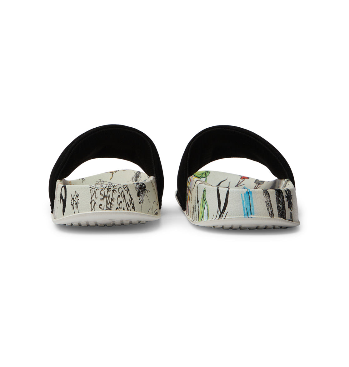 DC Slides - White/Multi | DC Shoes