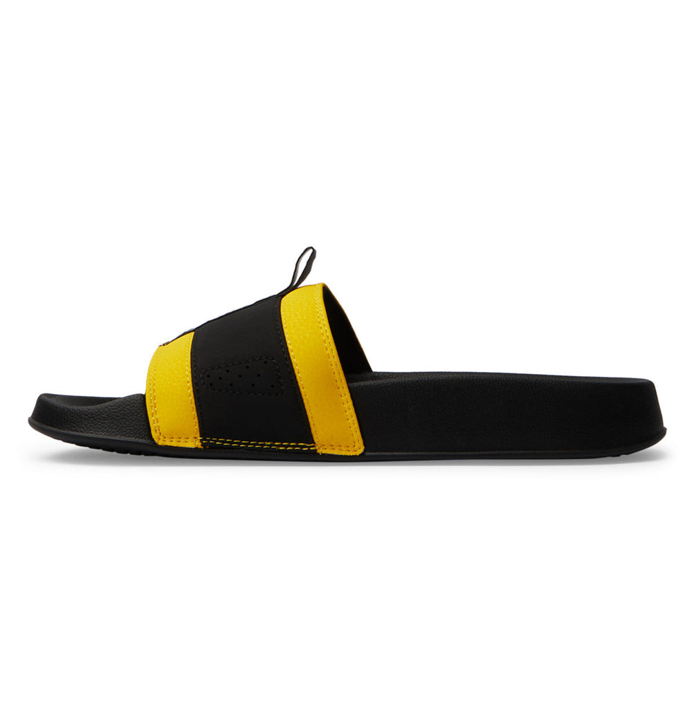 Lynx Slides - Black/Black/Yellow | DC Shoes
