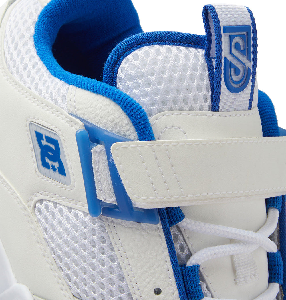JS-1 Shanahan Pro Skate Shoes - White/Blue | DC Shoes