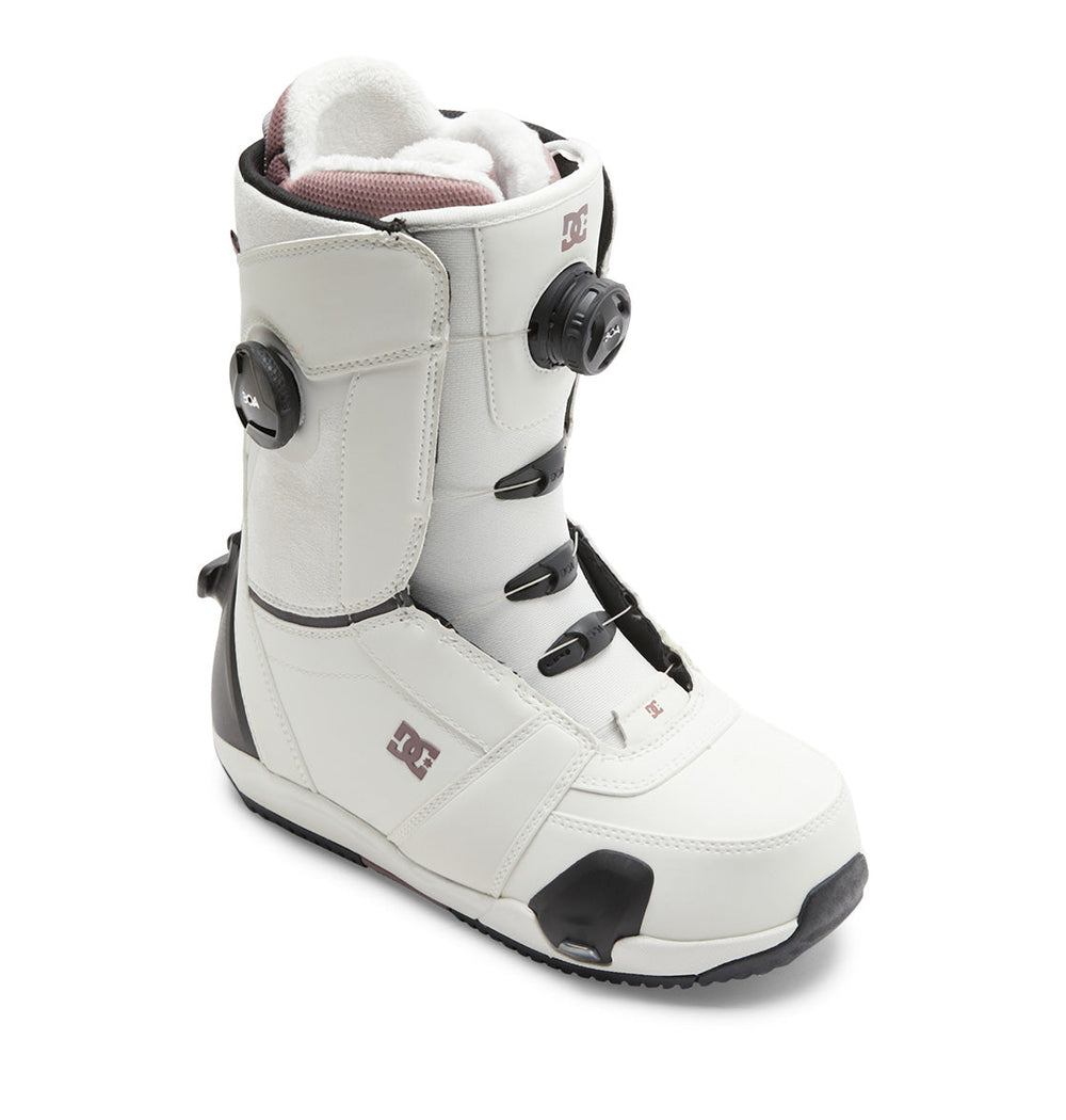 Lotus Step On® Snowboard Boots - Off White/Purple Wine | DC Shoes