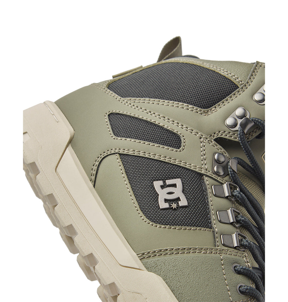 Pure High-Top Water-Resistant Winter Boots - Green/Black/White | DC Shoes