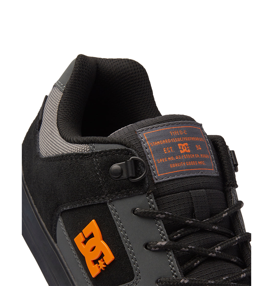 Pure Winterized Skate Shoes - Grey/Black/Orange | DC Shoes
