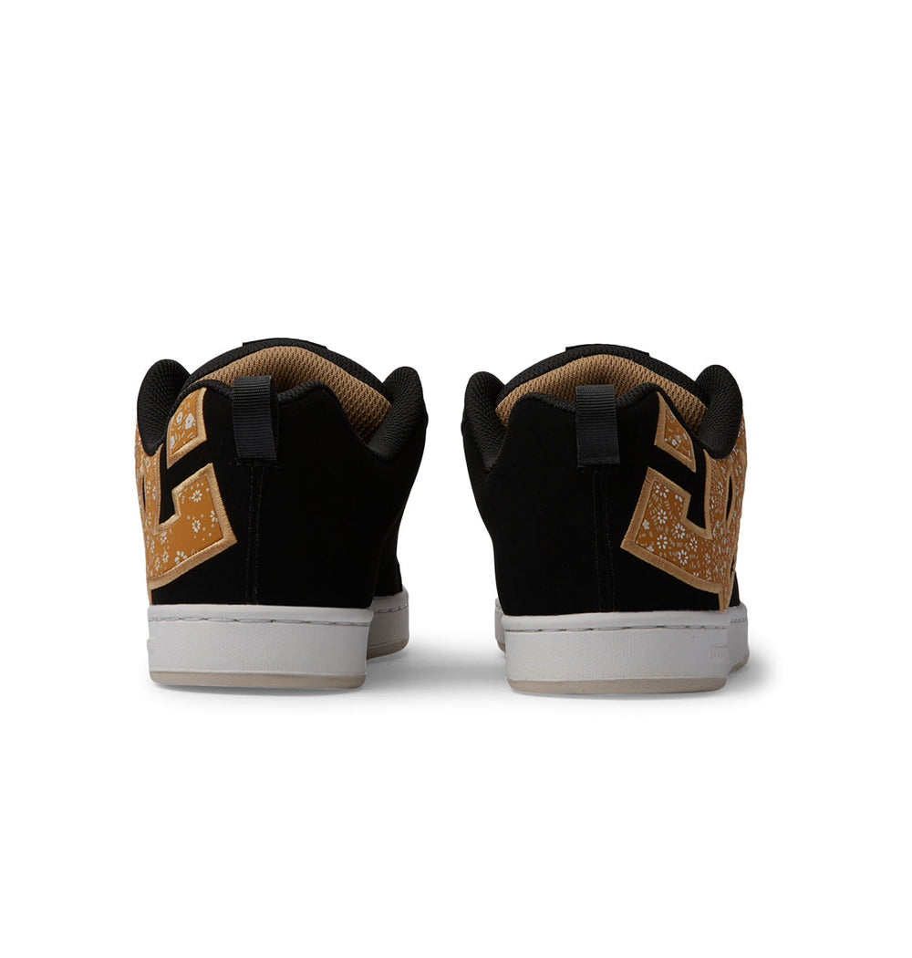 Court Graffik Shoes - Black/Gold | DC Shoes