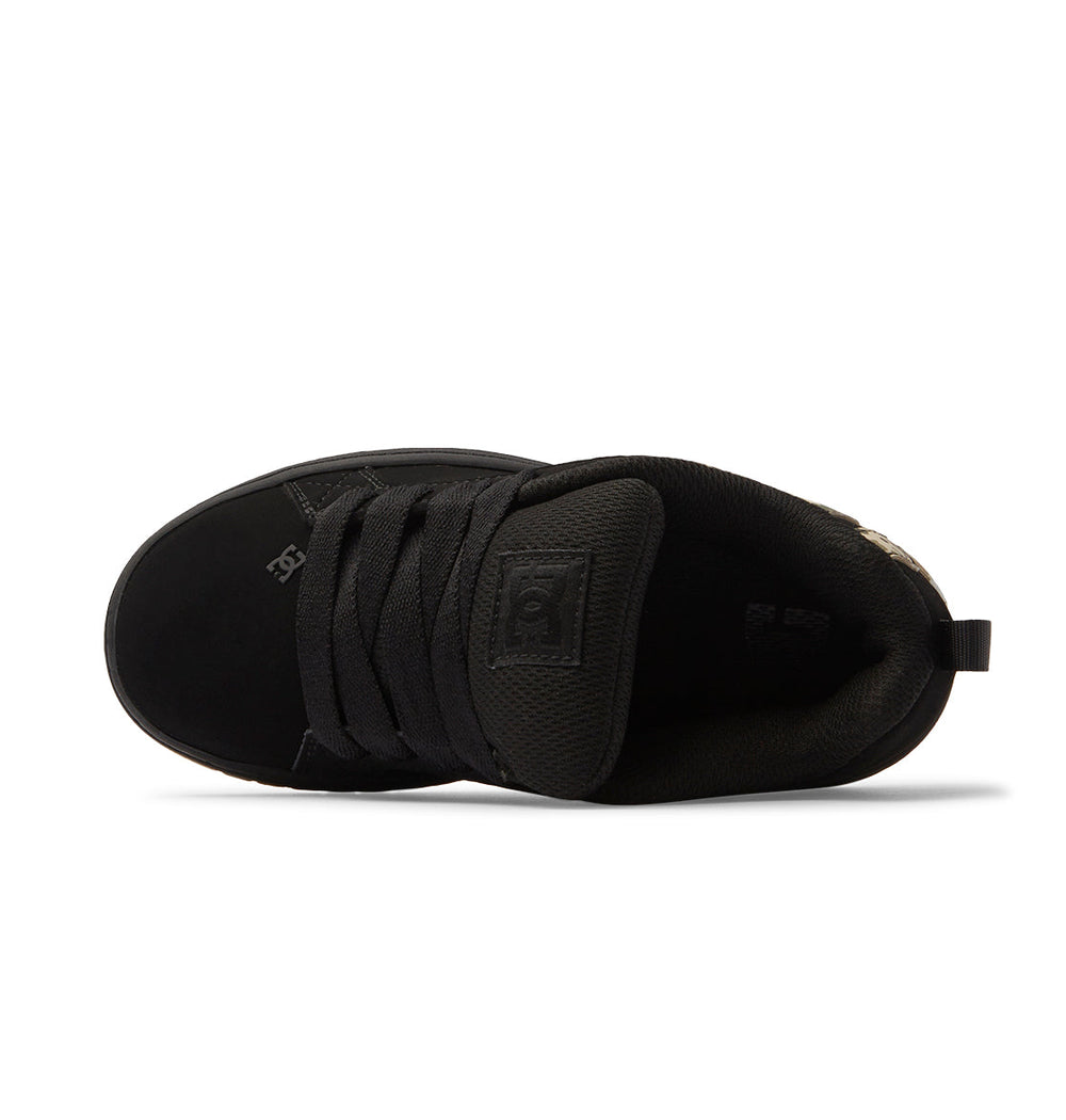 Court Graffik Shoes - Black/Green Print | DC Shoes