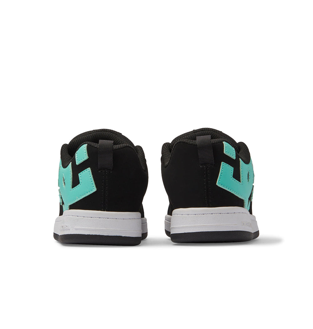 Court Graffik Shoes - Black/Aqua | DC Shoes