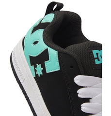 Court Graffik Shoes - Black/Aqua | DC Shoes