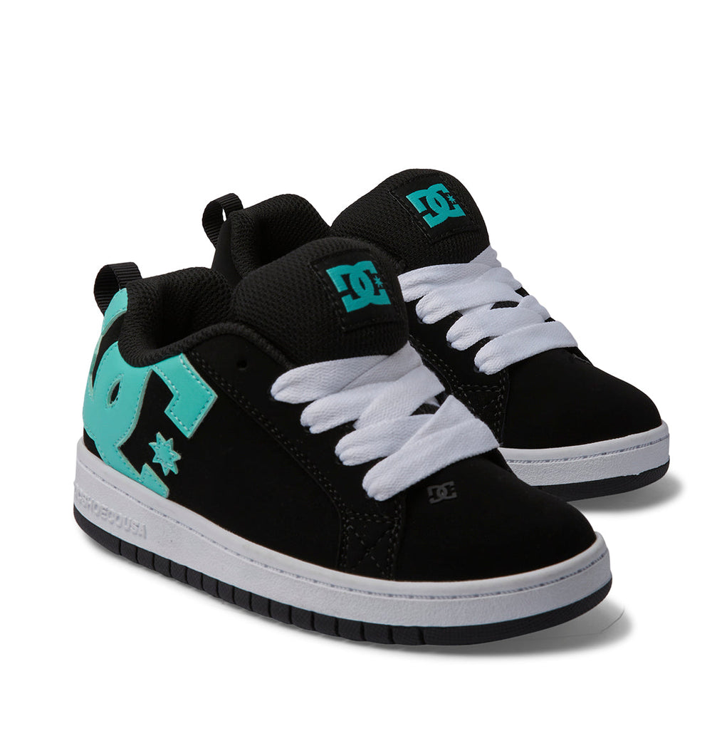 Court Graffik Shoes - Black/Aqua | DC Shoes