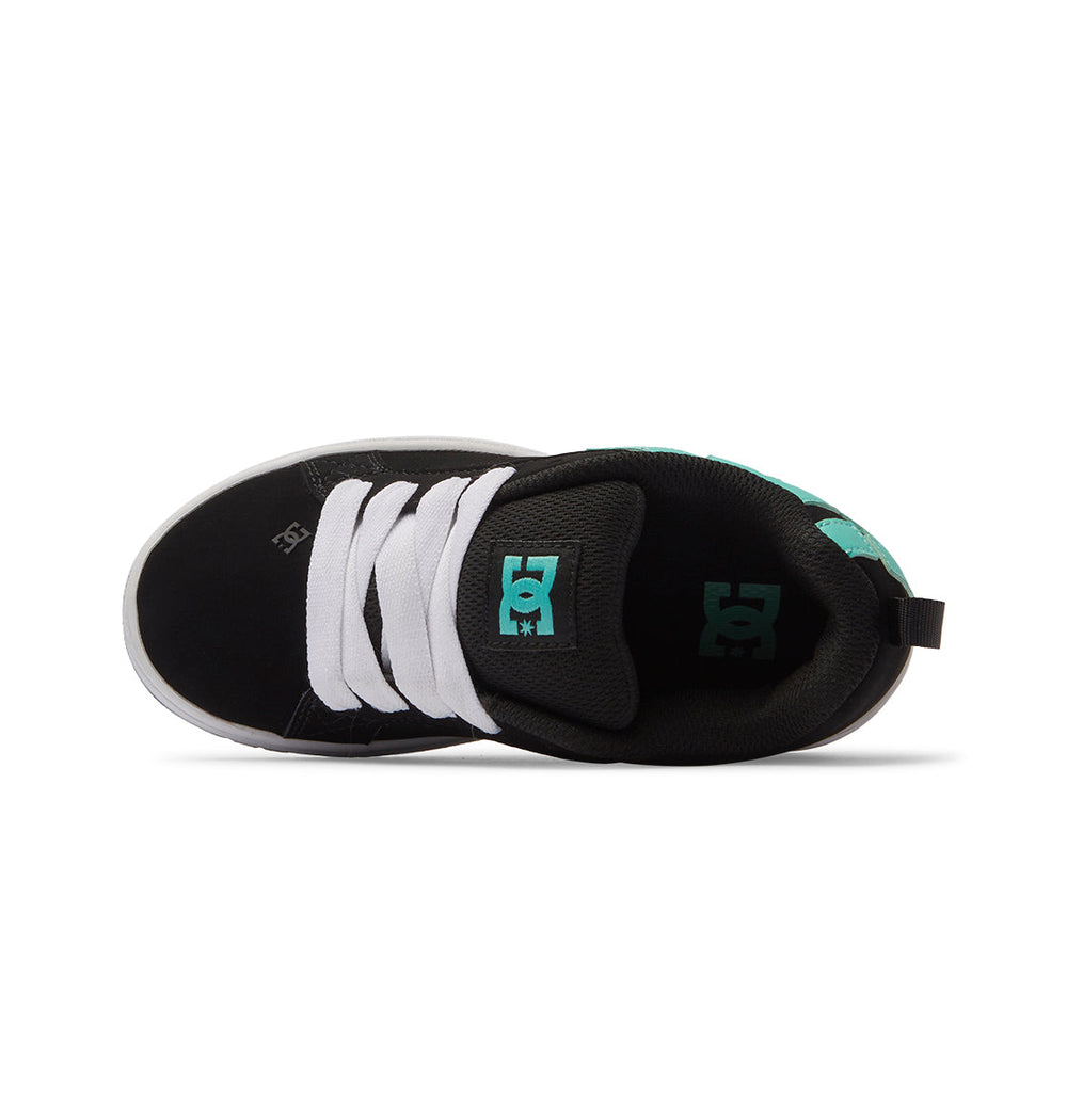 Court Graffik Shoes - Black/Aqua | DC Shoes