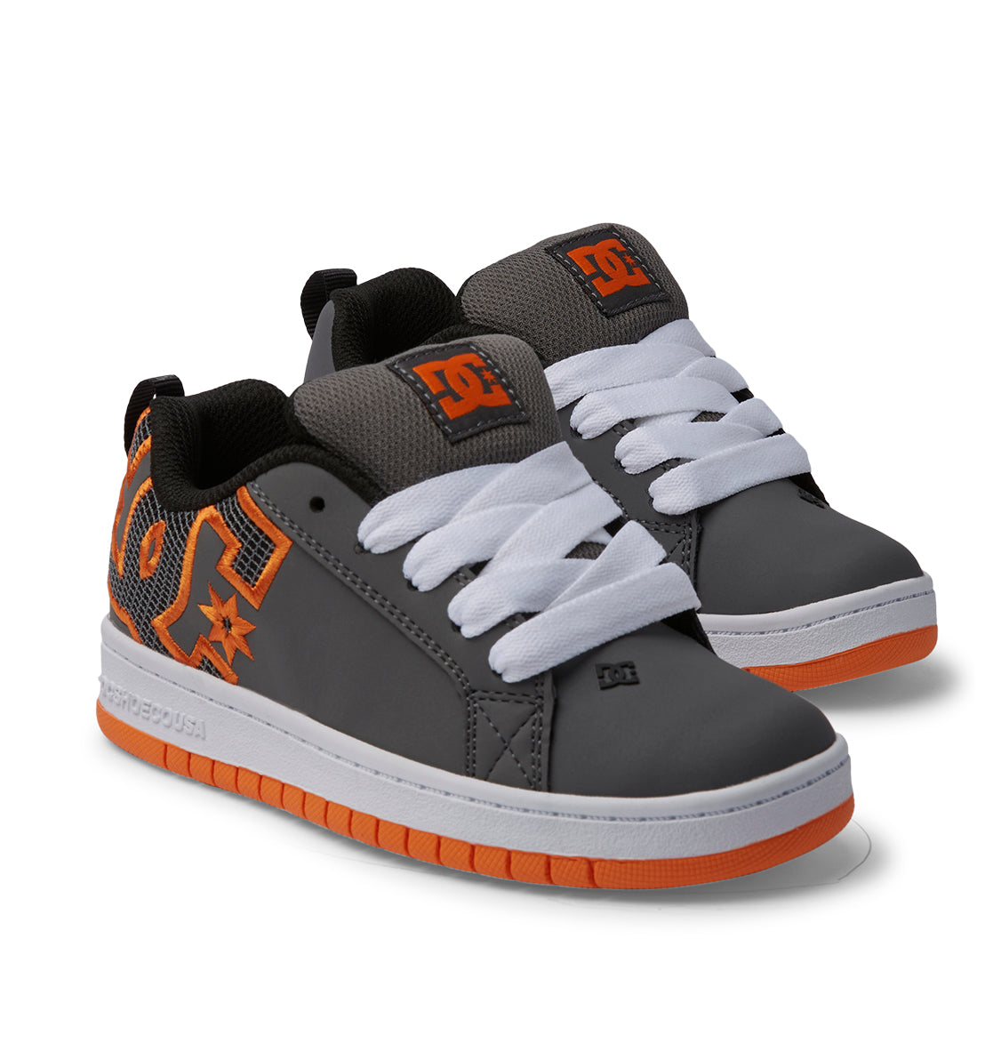 Court Graffik Shoes - Grey/Orange | DC Shoes